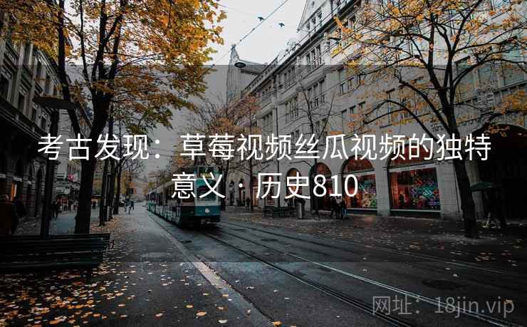 考古发现：草莓视频丝瓜视频的独特意义 · 历史810