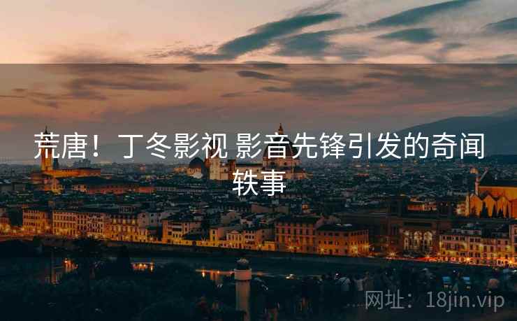 荒唐!丁冬影视 影音先锋引发的奇闻轶事 荒唐!丁冬影视 影音先锋引发的奇闻轶事