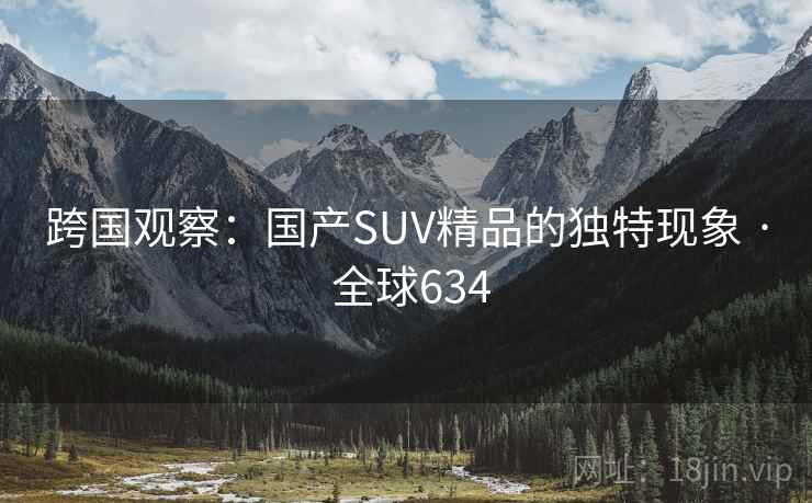 跨国观察：国产SUV精品的独特现象 · 全球634